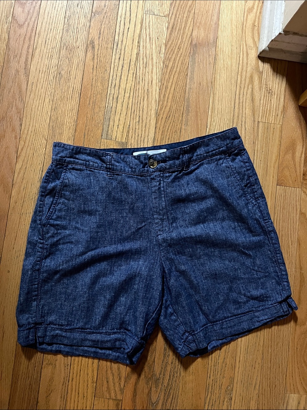 Old Navy Dark Blue Denim-Look Women’s Shorts
